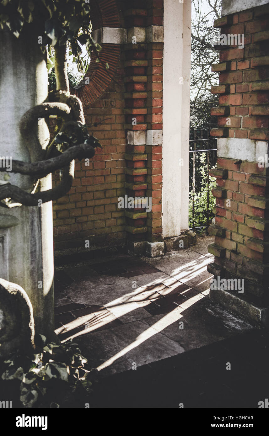 Silhouette of someone standing in entrance Stock Photo Alamy