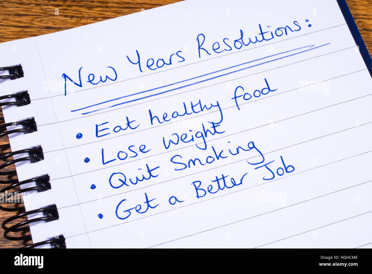 new years resolution writing paper