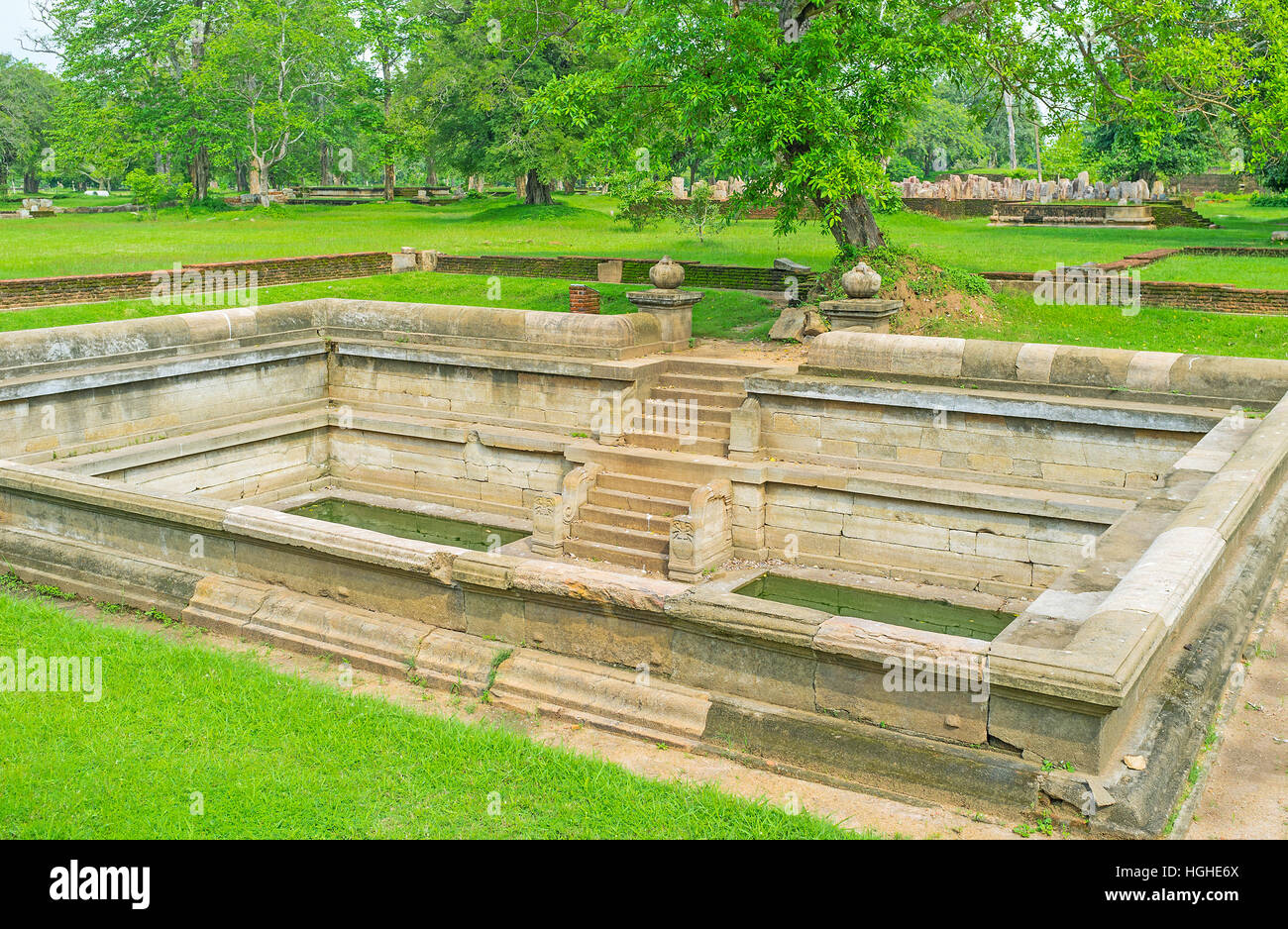 The stone pool of Jetavana Vihara - large monastic complex, nowadays ...