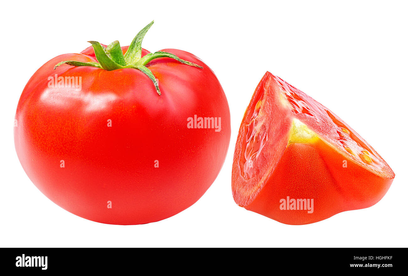 Tomato  isolated on white background Stock Photo