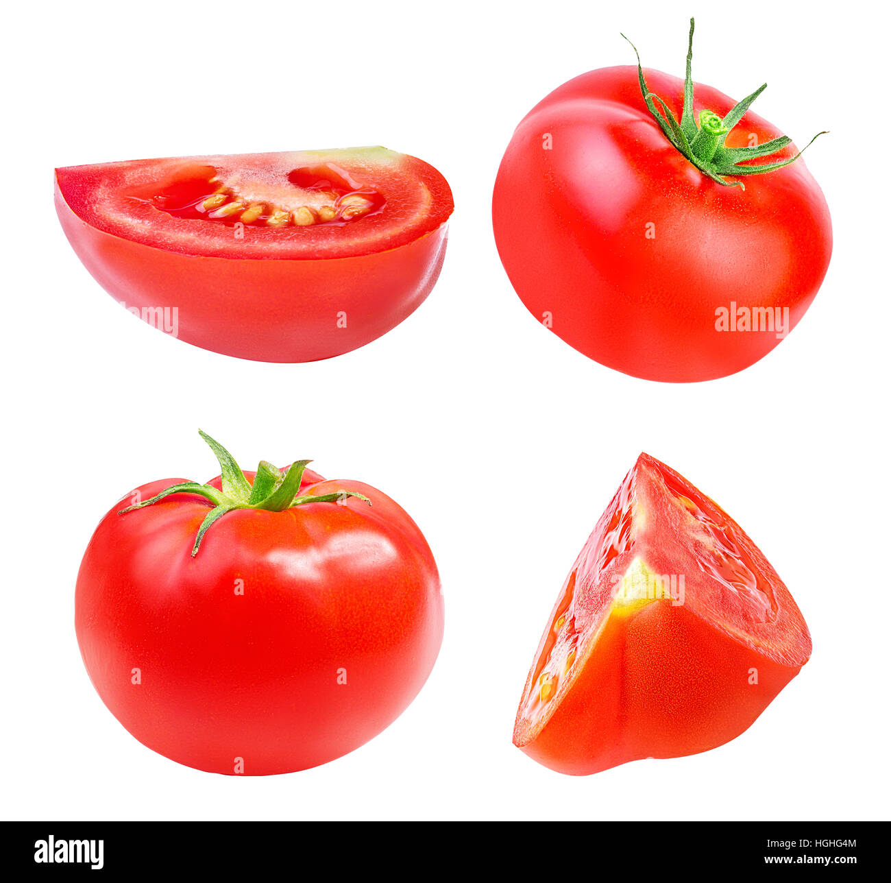Tomato  isolated on white background Stock Photo