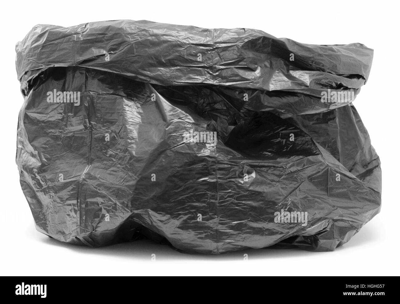 garbage bag on white background Stock Photo Alamy