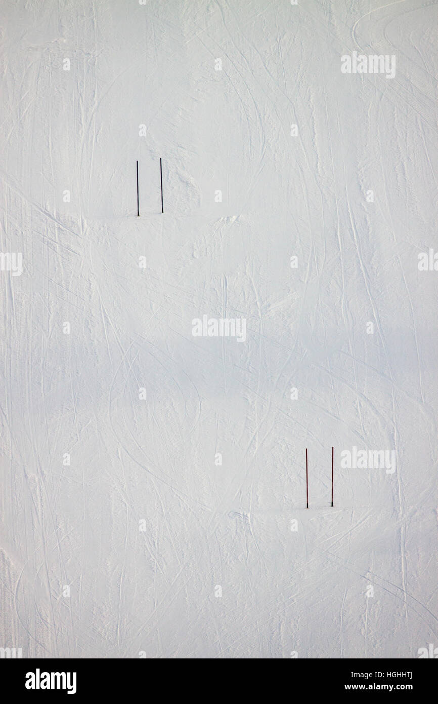 The gates for the Alpine Ski Race Stock Photo Alamy