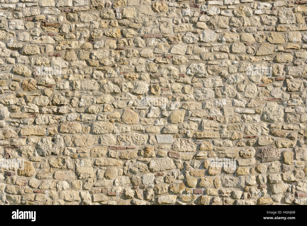 Stone Wall, Close Up. Stock Photo