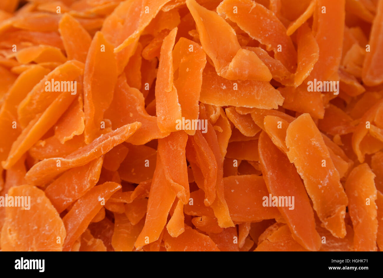 background of dried fruit and dried orange Stock Photo