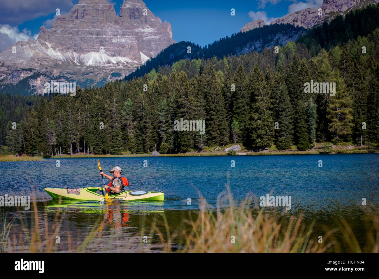 Italy dolomites kayak hi-res stock photography and images - Alamy