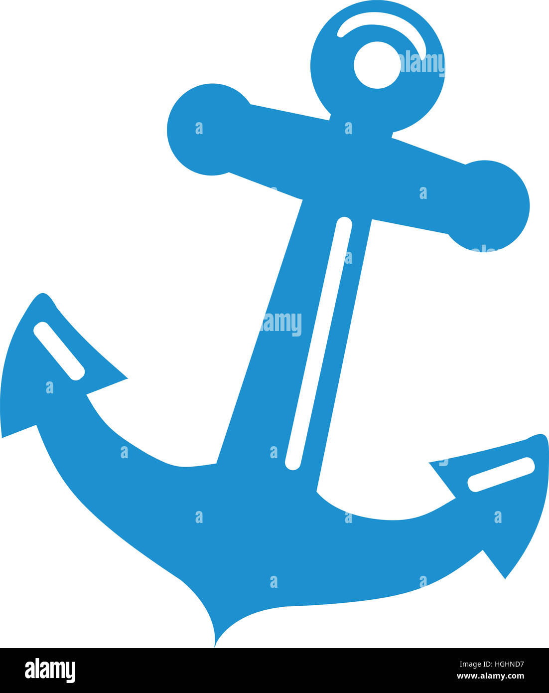 Anchor cartoon style Stock Photo