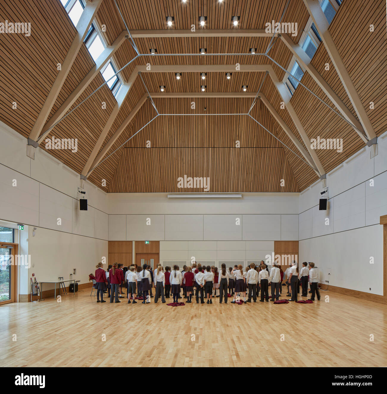 Multipurpose hall in use. Highgate Shool, London, United Kingdom