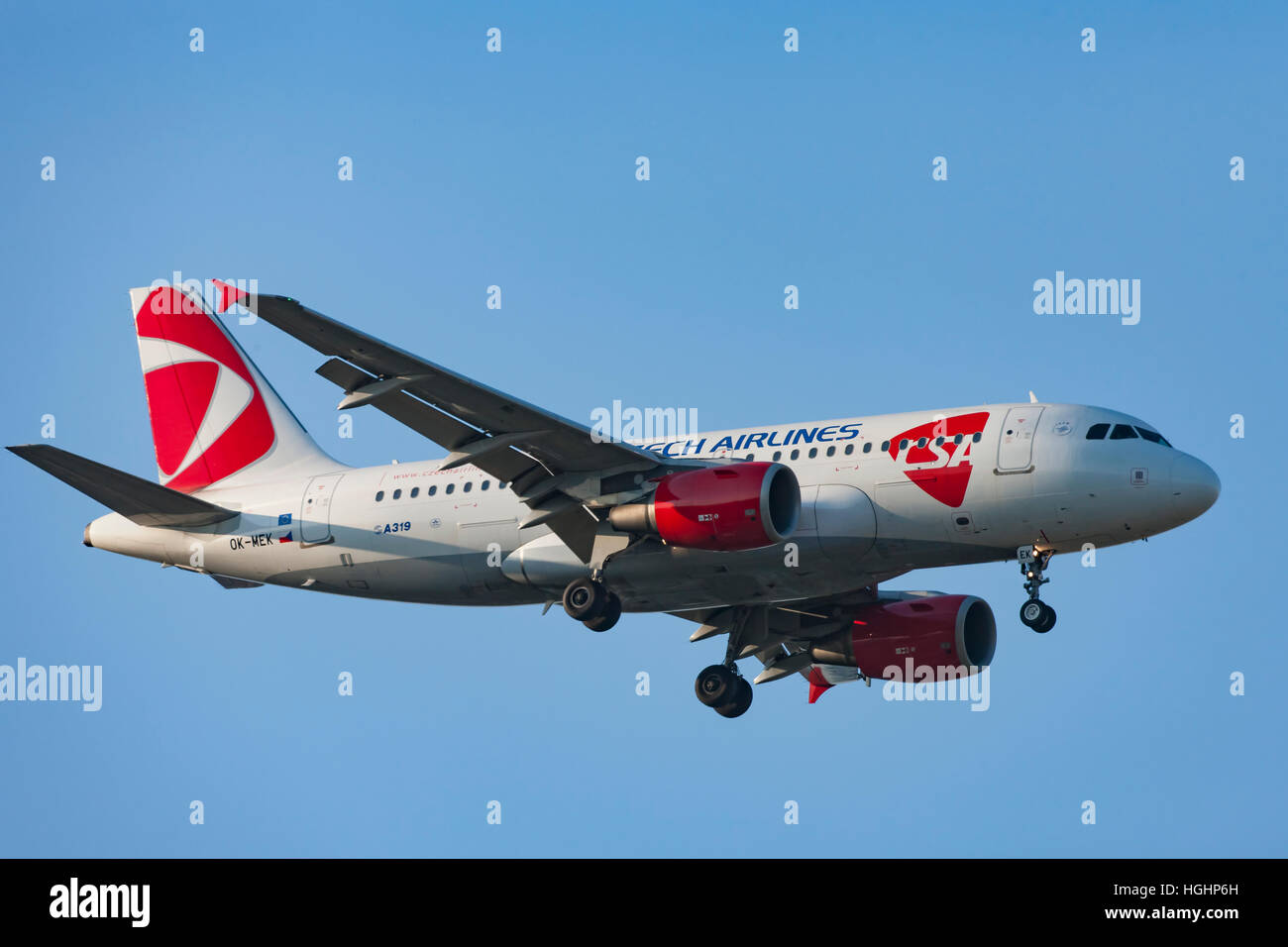 Czech Airlines Airliner Stock Photo