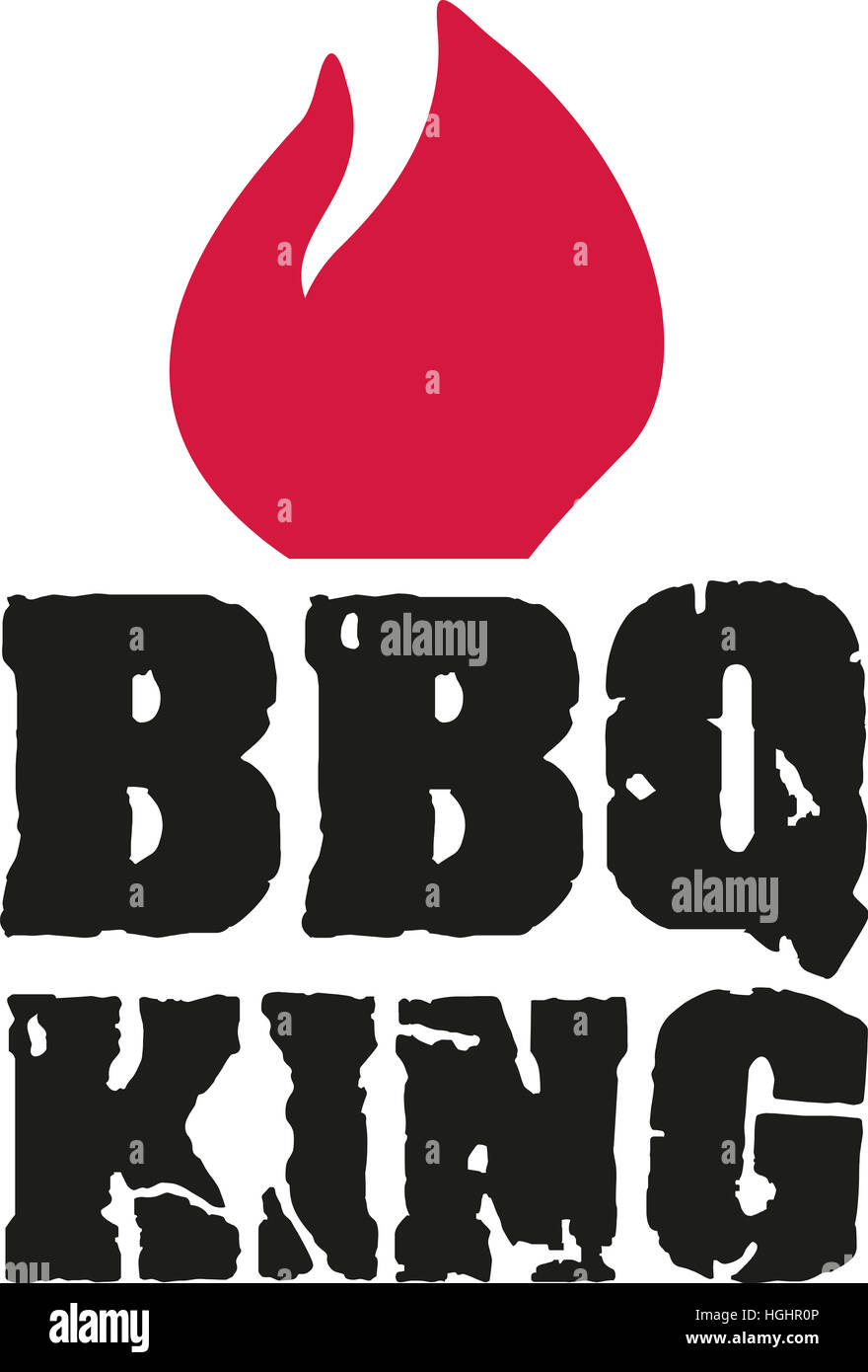 Bbq Letters Exploding BBQ King cracked font with flame Stock Photo - Alamy