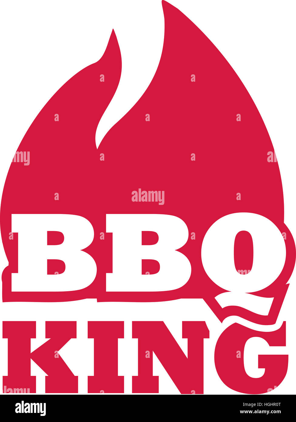 BBQ king with flame Stock Photo Alamy