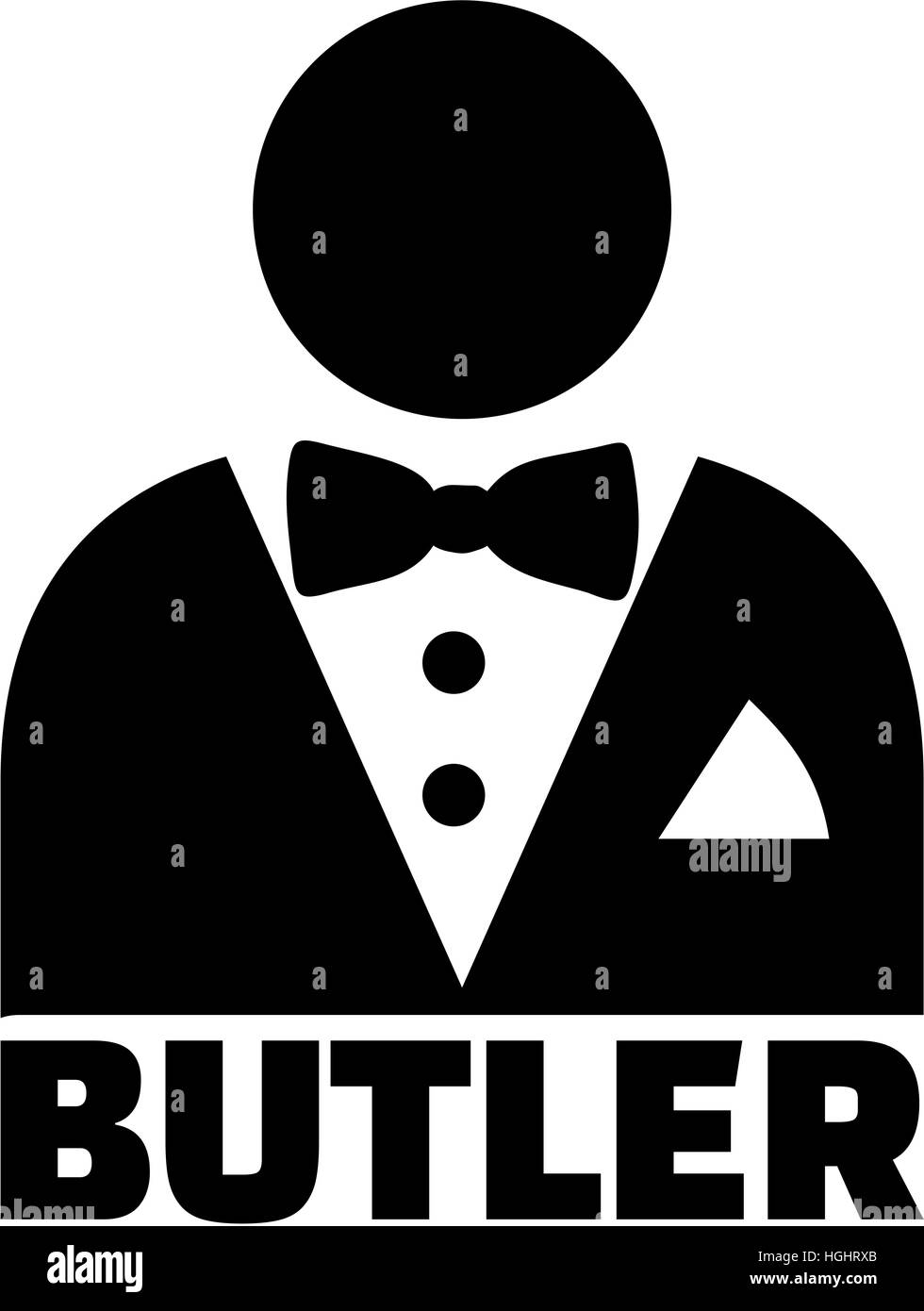 Butler servant Black and White Stock Photos & Images Alamy
