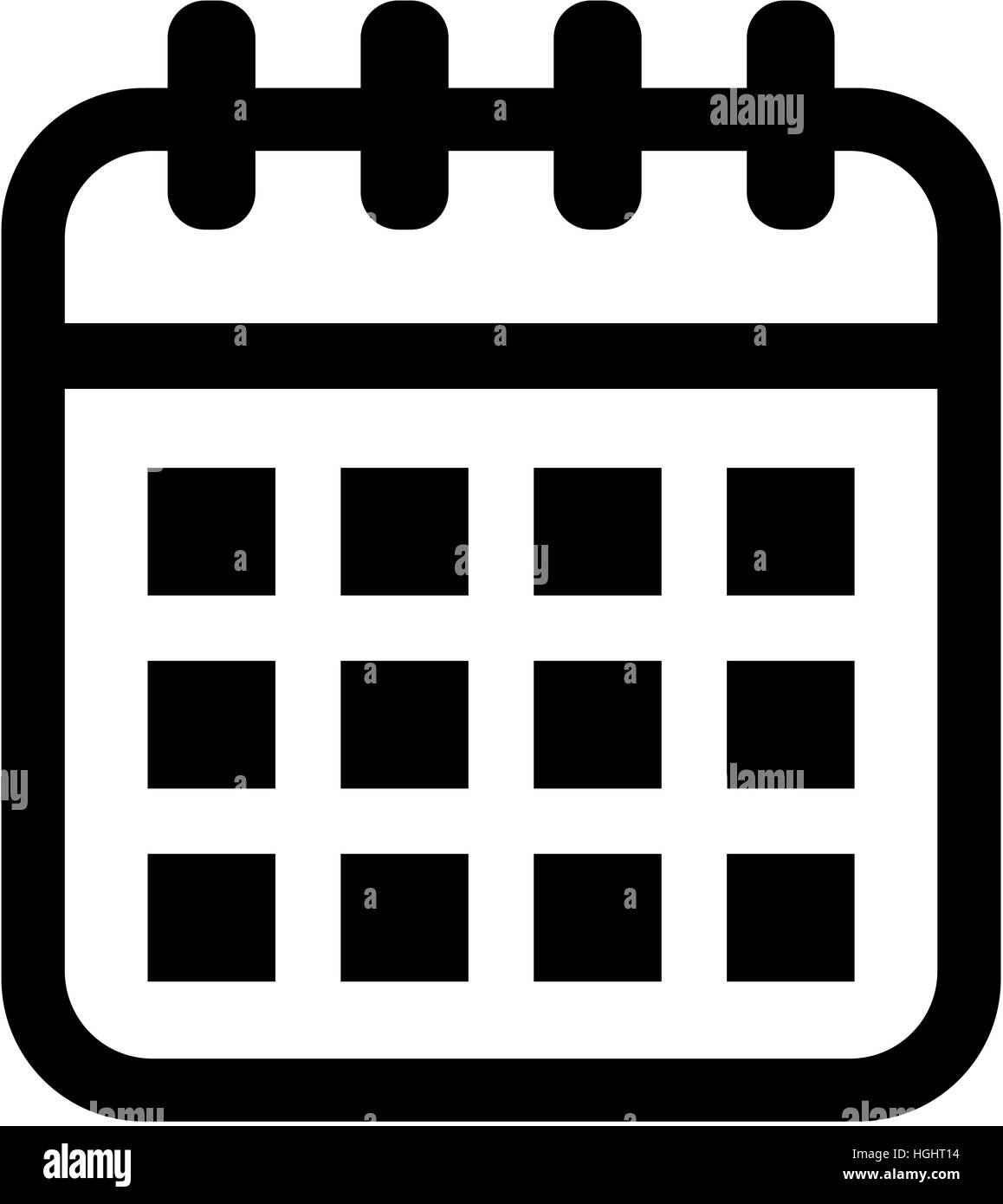 Digital calendar Imágenes vectoriales de stock - Alamy