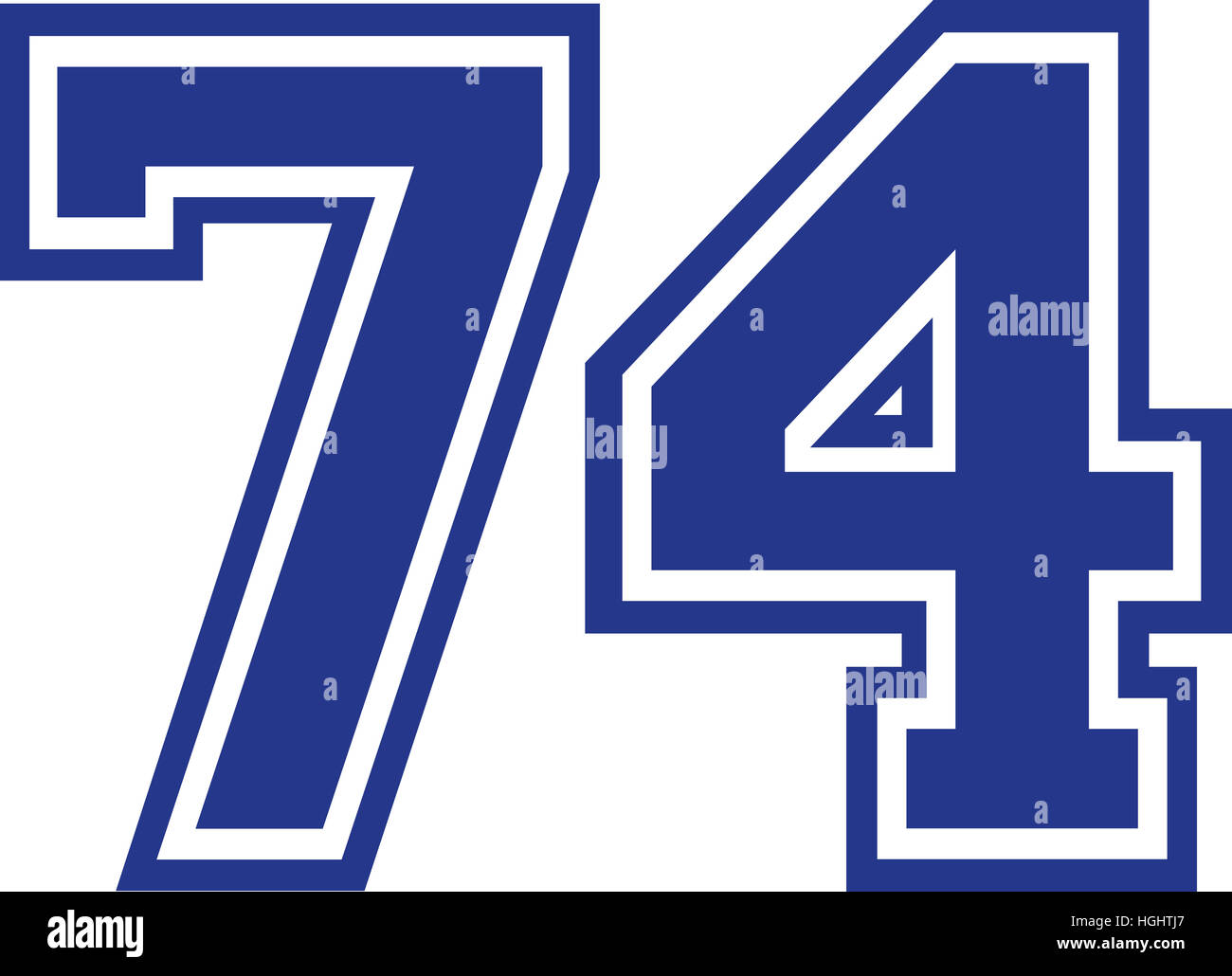 74 number hi-res stock photography and images - Alamy