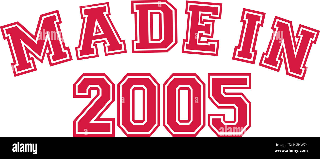 2005 year number logo hi-res stock photography and images - Alamy