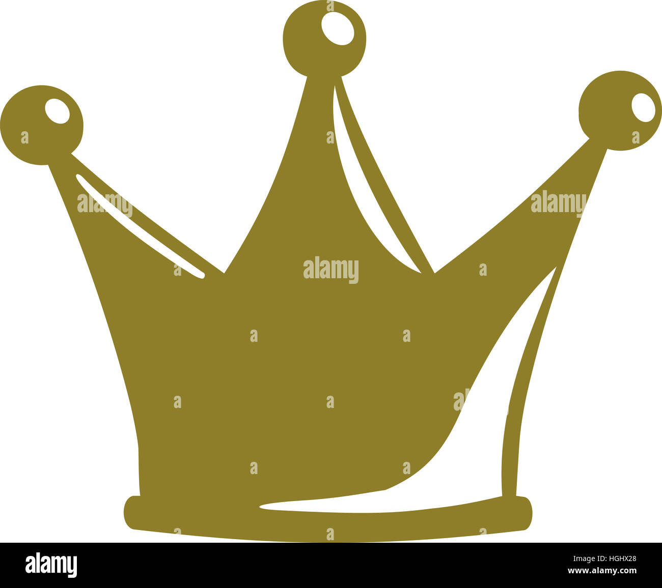 Golden logo and crown hi-res stock photography and images - Alamy