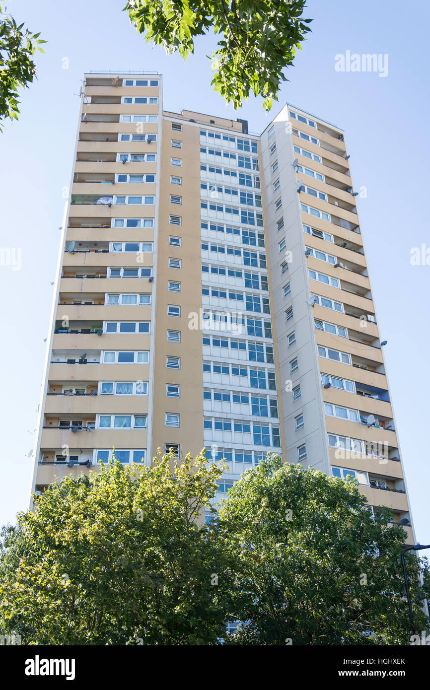 Rufford Tower, Steyne Housing Estate, Lexden Road, Acton, Borough of Ealing, Greater London, England, United Kingdom Stock Photo
