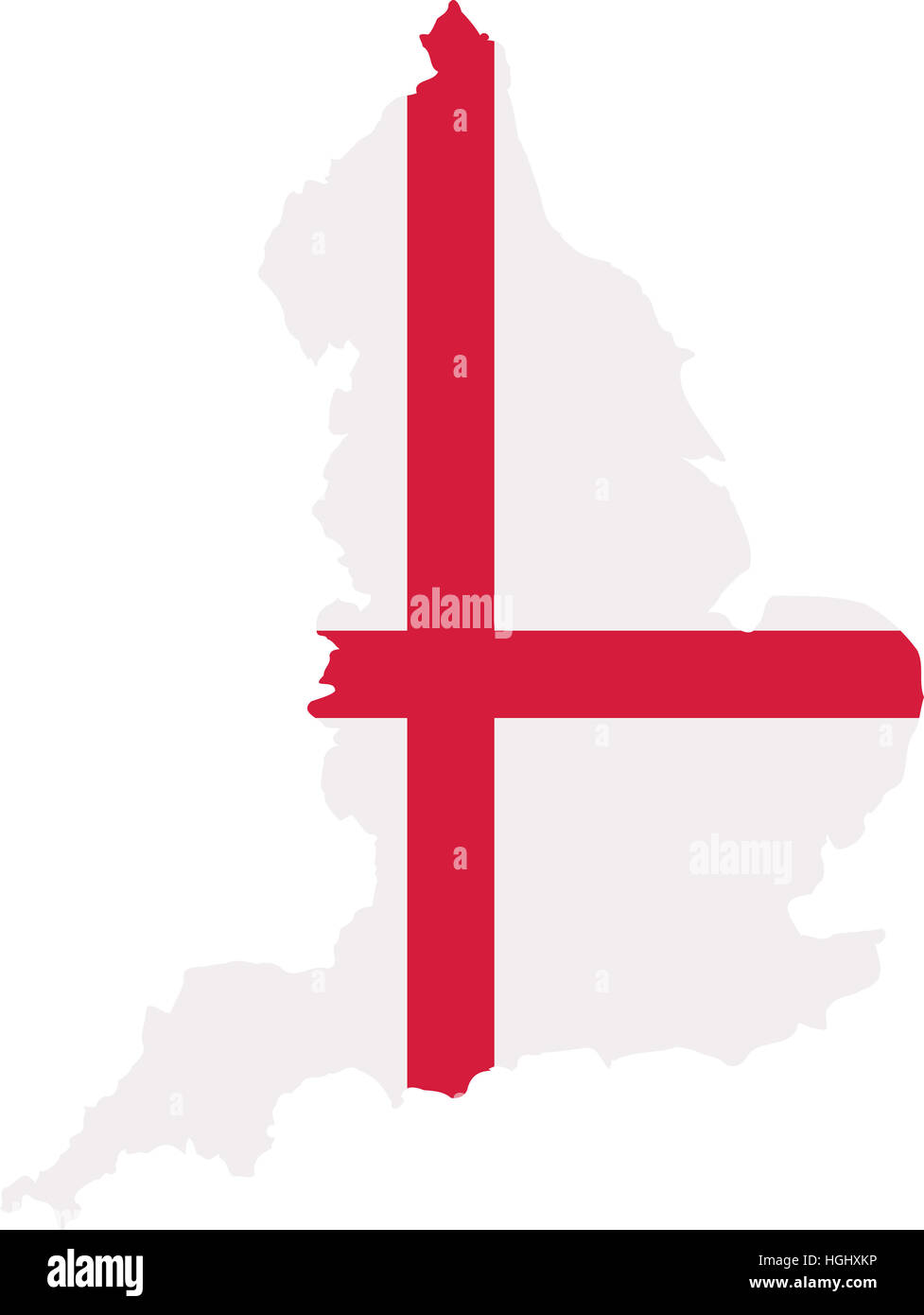 England map with flag Stock Photo