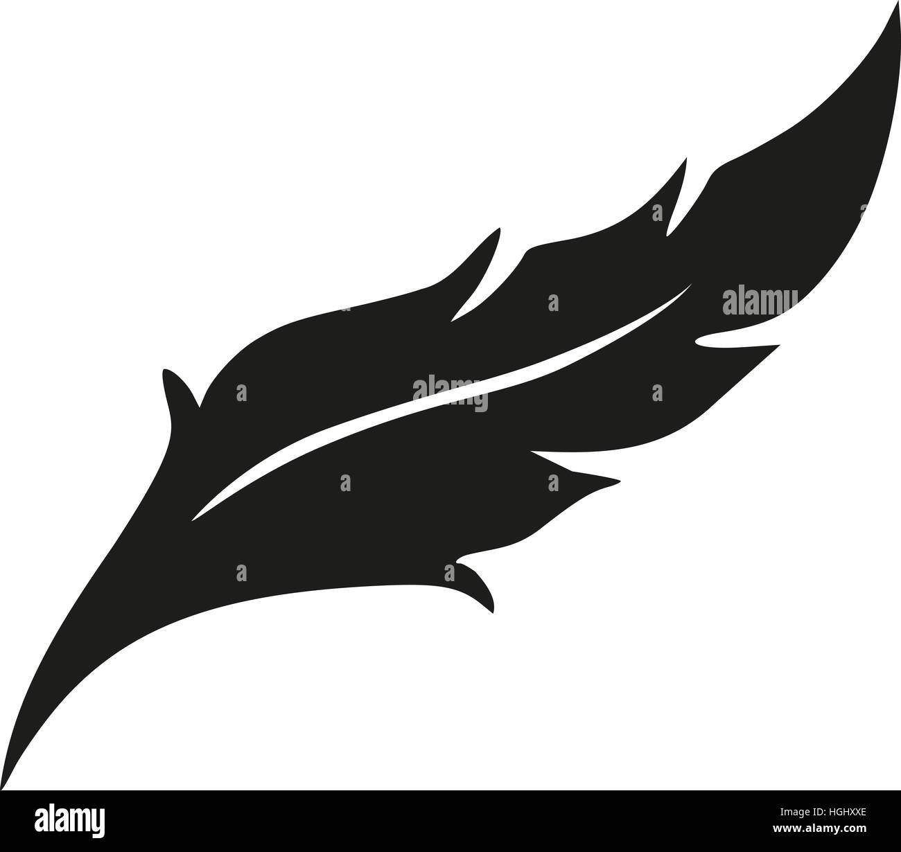 Feather pen vector hi-res stock photography and images - Alamy