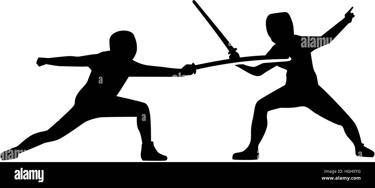 Fencing men. Fence fight Stock Photo Alamy