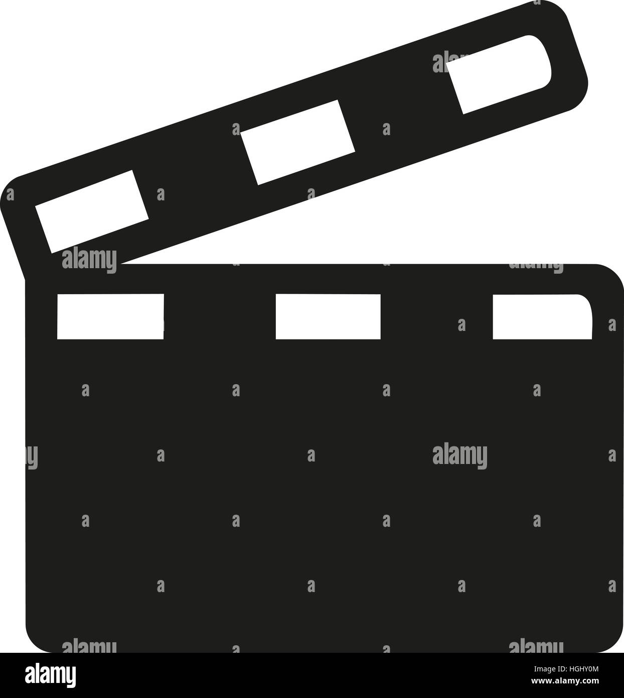 Clapperboard icon hi-res stock photography and images - Alamy