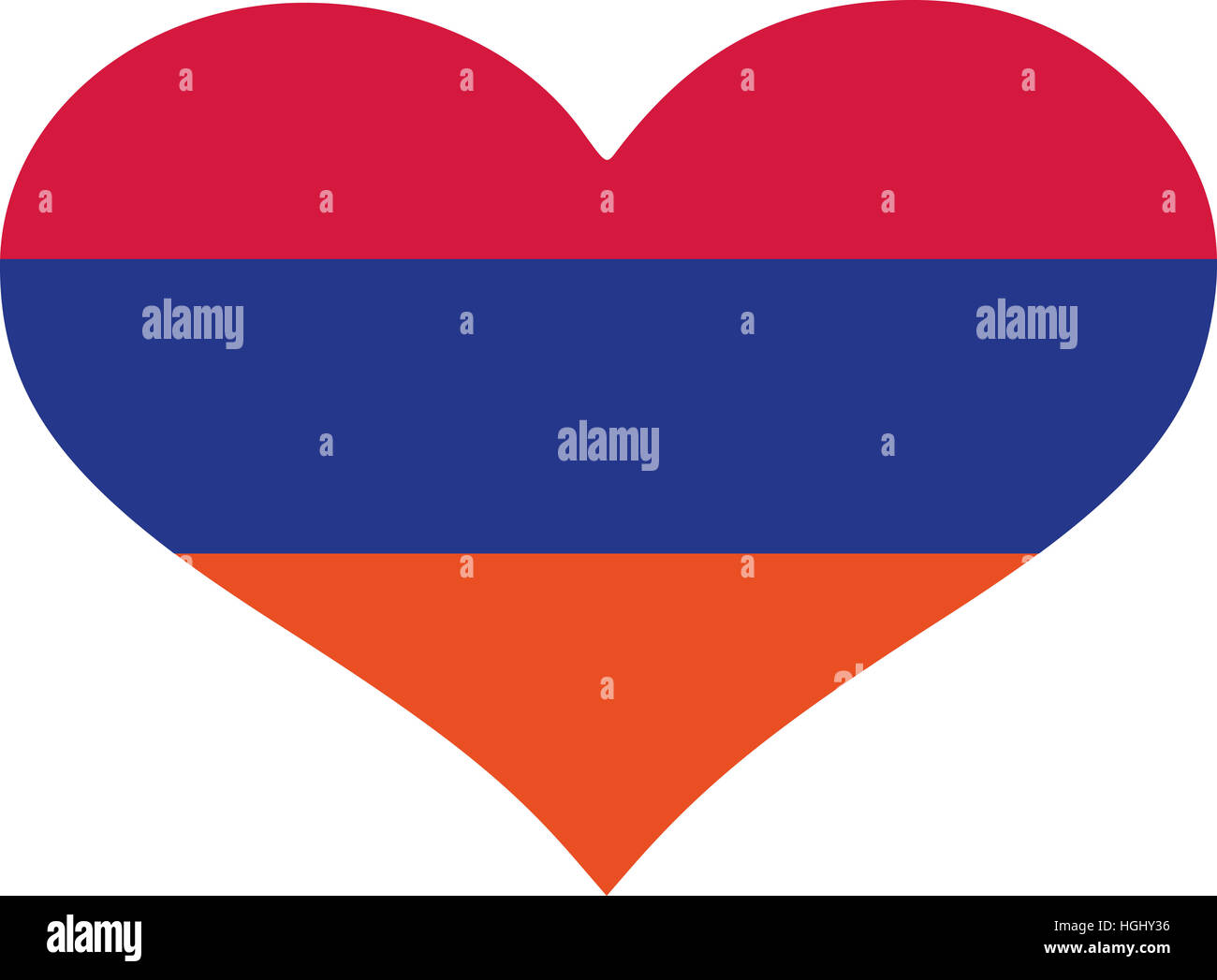Armenia flag heart Stock Photo