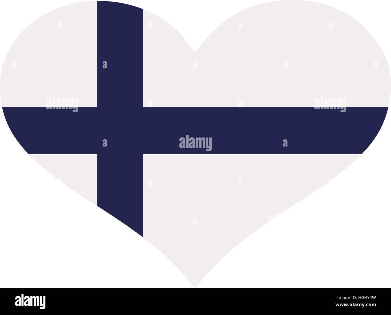 Finland flag heart Stock Photo Alamy