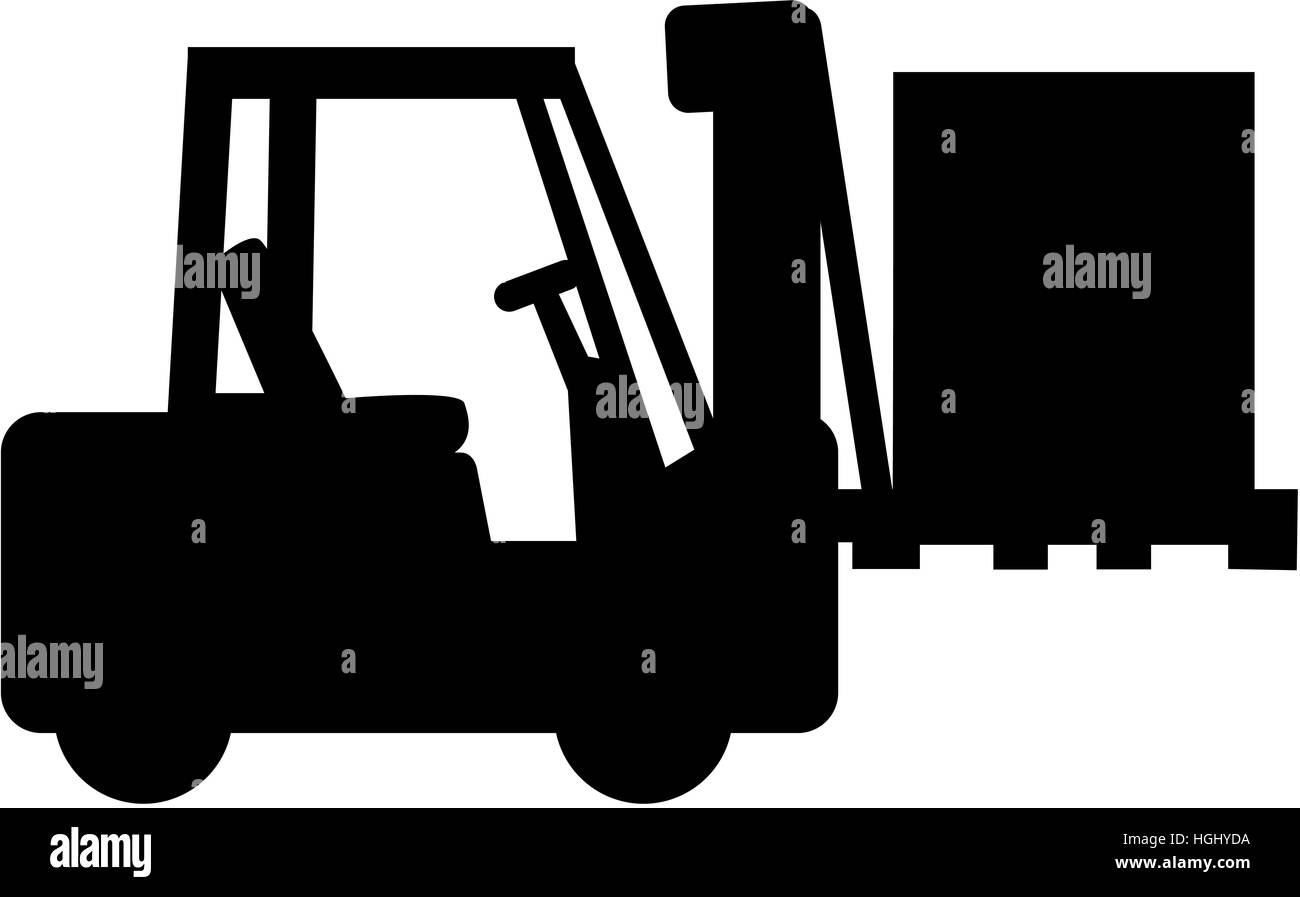 Forklift vehicle Stock Photo