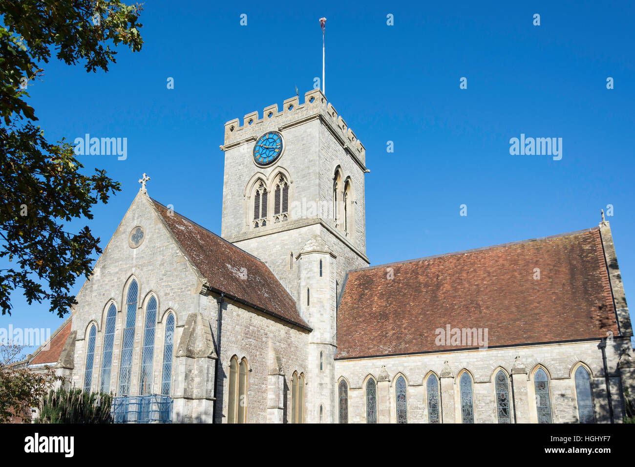 Church of St Peter and St Paul, Market Place, Ringwood, Hampshire, England, United Kingdom Stock Photo