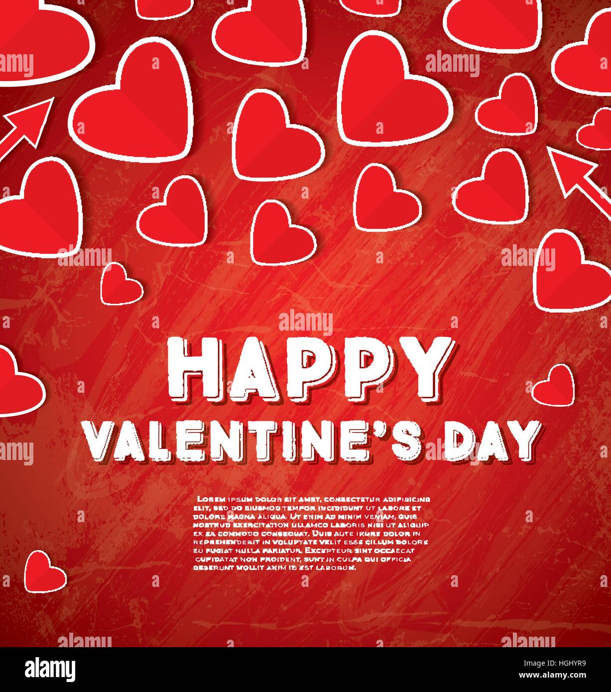 Dia Dos Namorados Vector Hd PNG Images, Dia Dos Namorados Greeting Card  With Text And Hearts, Valentine, Happy, Holiday PNG Image For Free Download