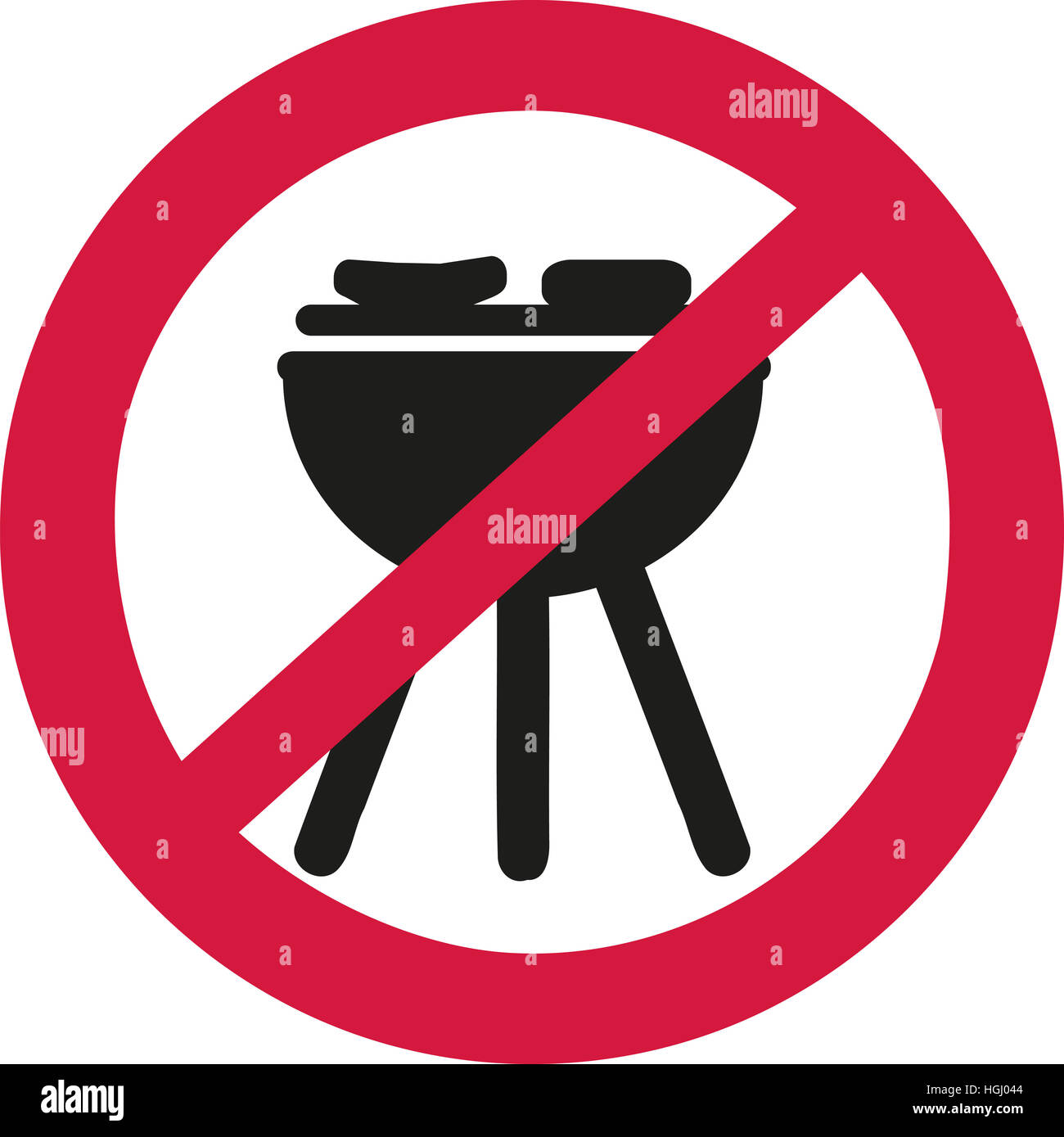 No bbq allowed ban sign Stock Photo 130702324 Alamy