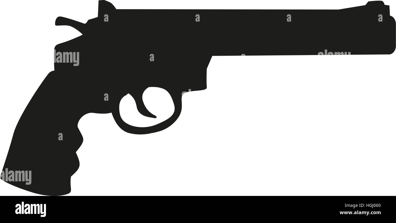 Revolver gun icon Stock Photo - Alamy