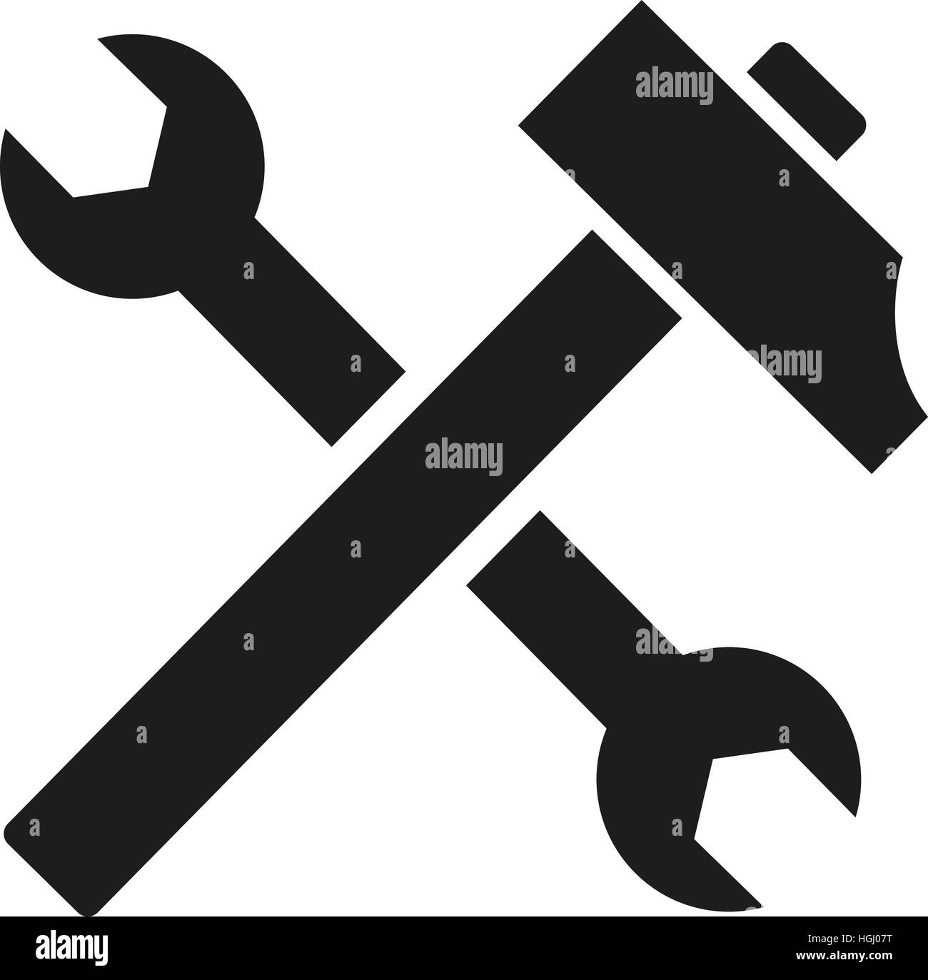 Hammer and screwdriver Stock Photo Alamy