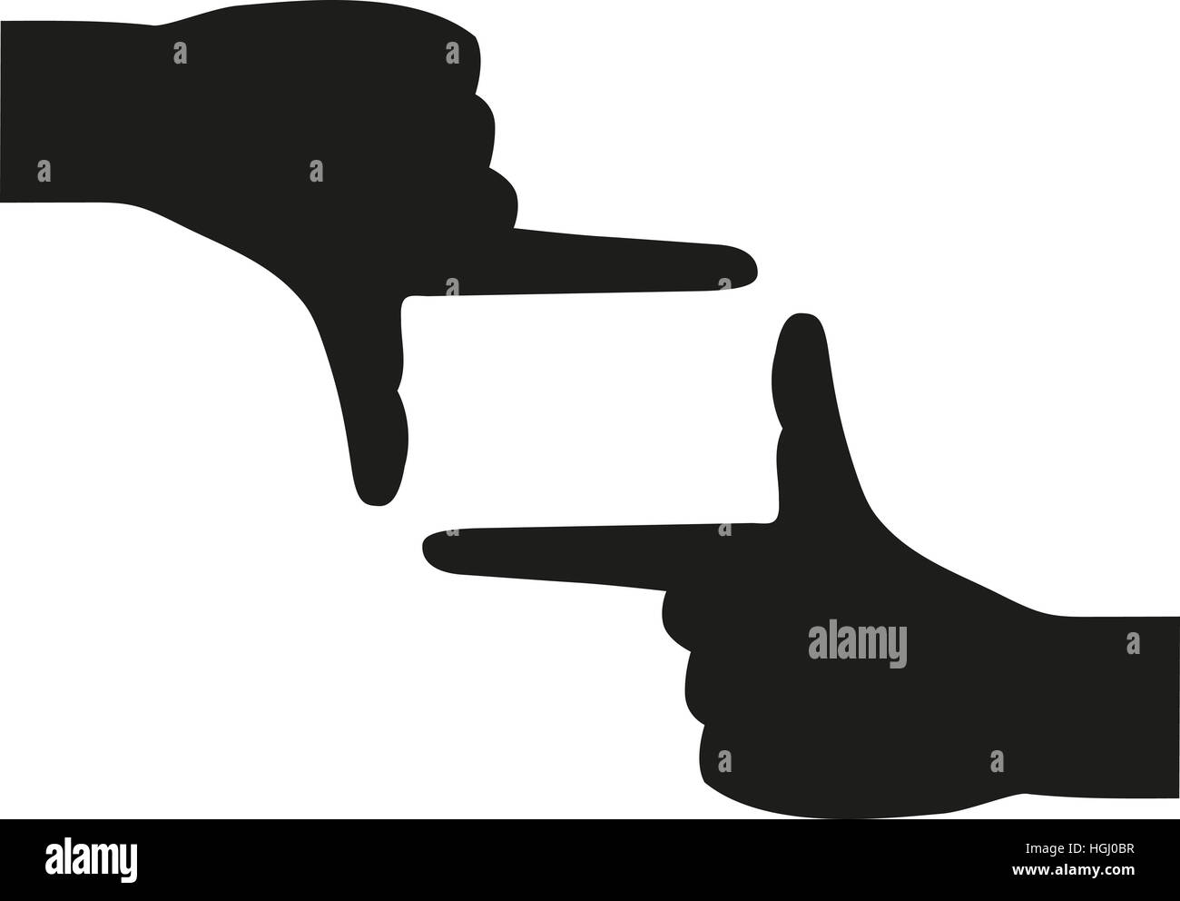 Camera sign with hands Stock Photo - Alamy