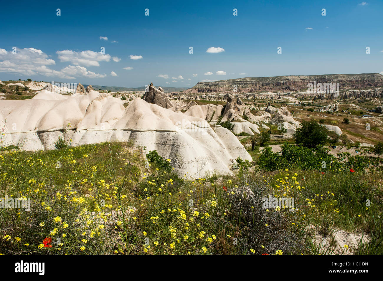 Rock formations of Cappadocia near Uchisar Stock Photo - Alamy