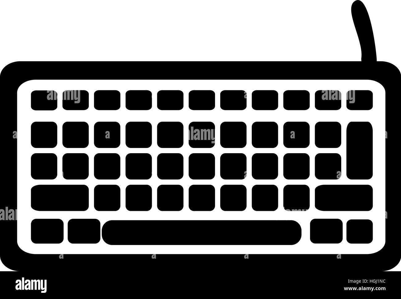 Computer Keyboard icon Stock Photo