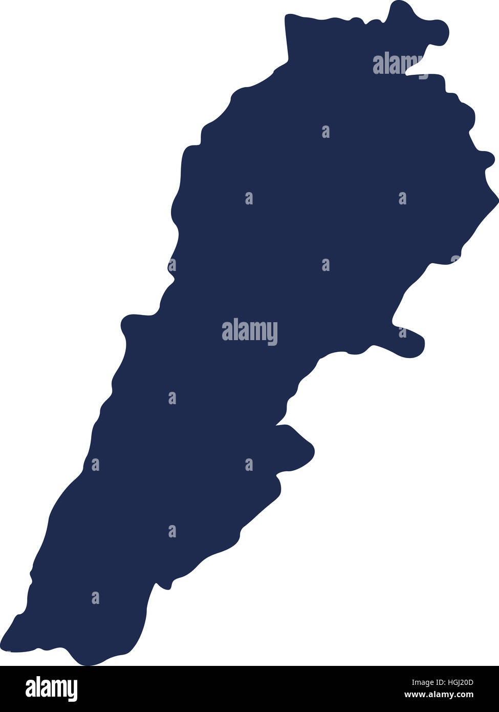 Lebanon map Stock Photo