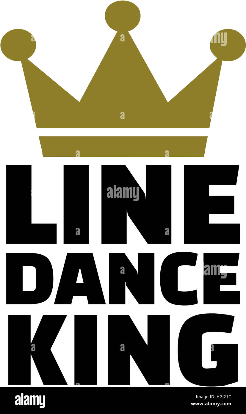 Line dance king Stock Photo