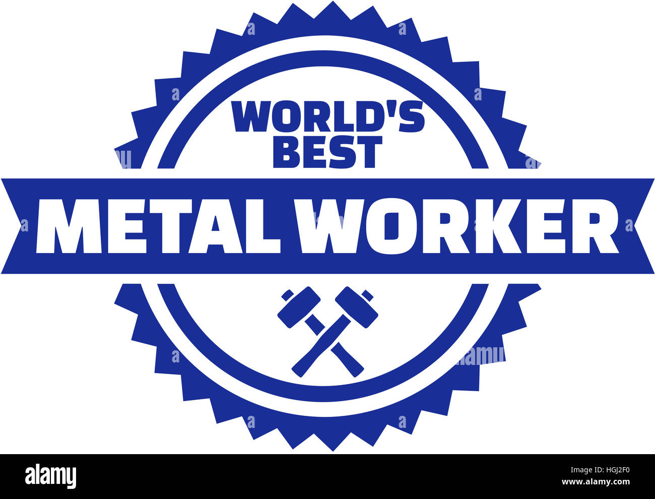 World's best Metal worker button Stock Photo Alamy