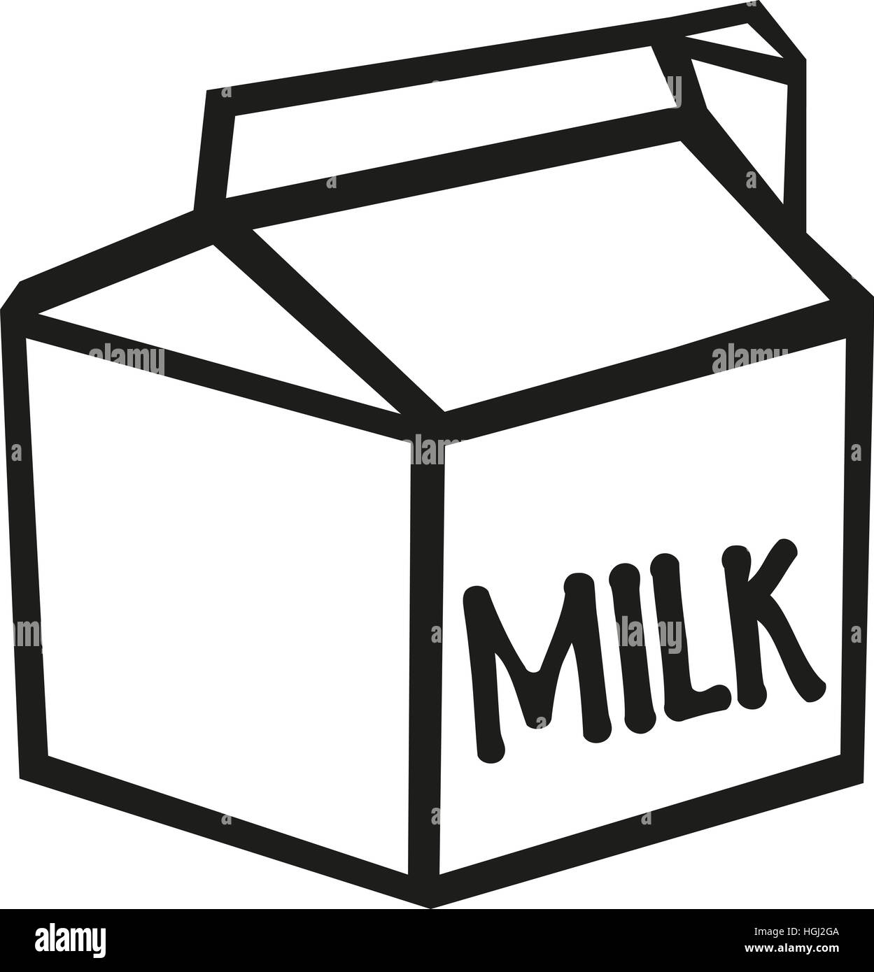 Milk carton Stock Photo