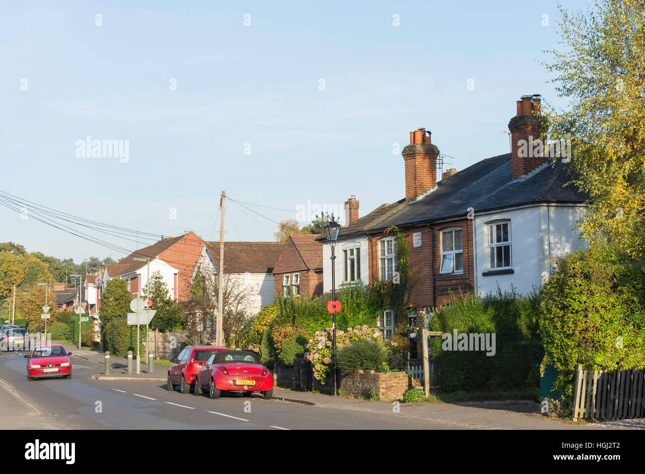 Chertsey Road, Windlesham, Surrey, England, United Kingdom Stock Photo Alamy