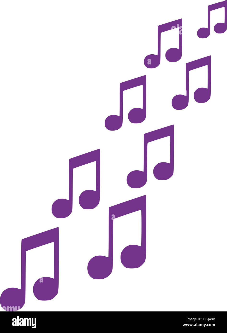 Musical notes flying hi-res stock photography and images - Alamy