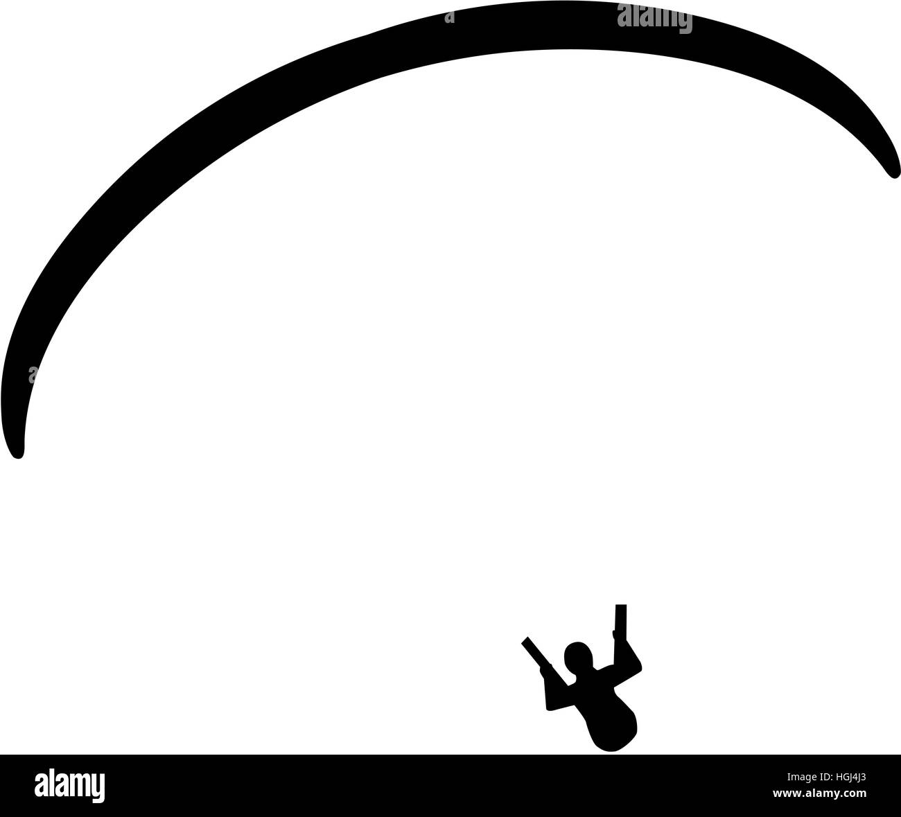 Parachute Black and White Stock Photos &amp; Images - Alamy