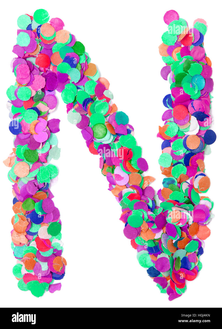 decorative letter N Stock Photo