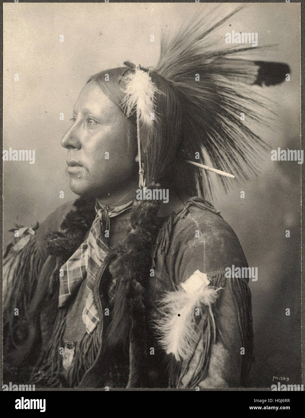 Six Toes, Kiowa   - 1898 Indian Congress - Photo : Frank A. Rinehart Stock Photo