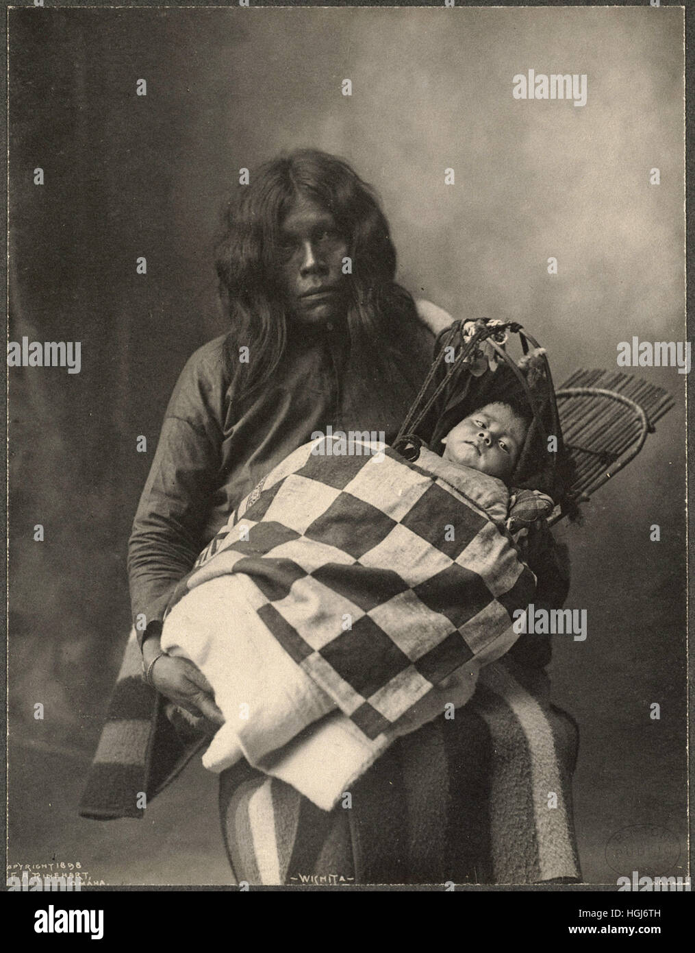 Wichita   - 1898 Indian Congress - Photo : Frank A. Rinehart Stock Photo