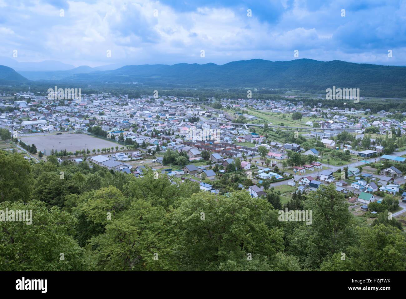 Cityscape Of Kamikawa Stock Photo