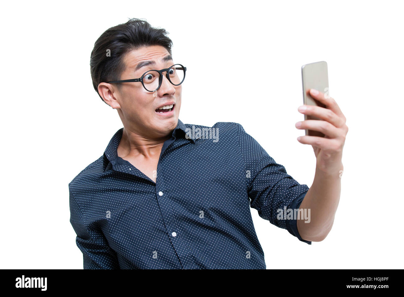 Indian young man looking shocked hi-res stock photography and images ...