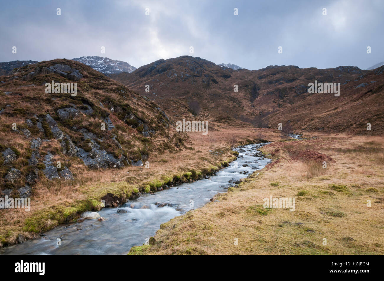 The landscape around Kinloch Hourn in the Northwest Highlands of