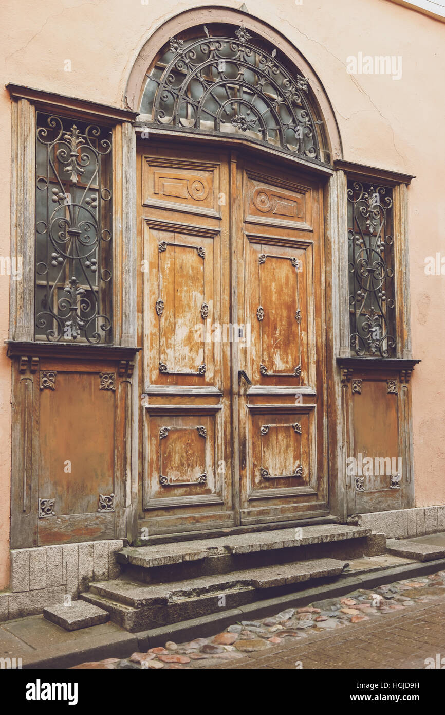 Old doors and windows Stock Photo Alamy